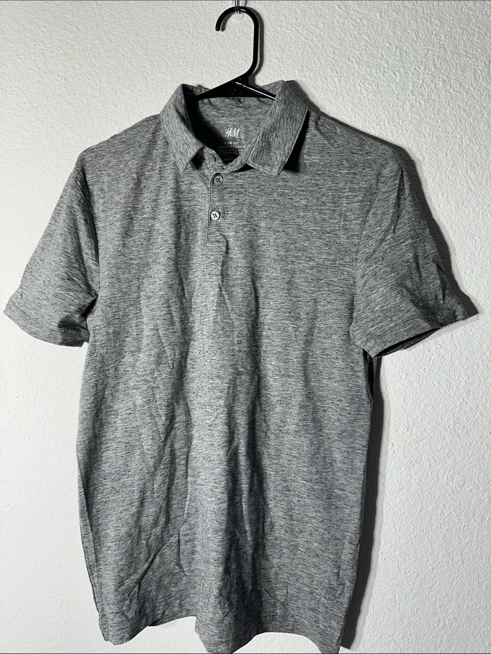 Brand New H&M Men’s Heather Gray Polo Shirt